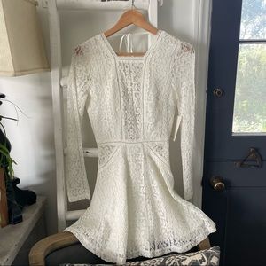 Tobi NWT white lace dress XS